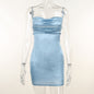 Women's Beaded Sling Backless Dress