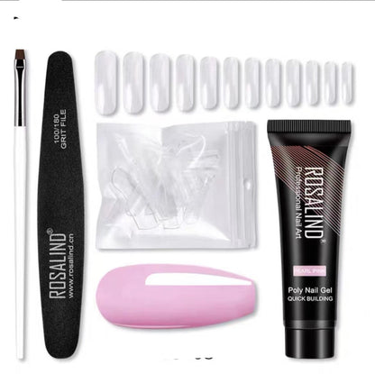 Extension Gel Polish Kit For Manicure Poly Nail Gel Set For