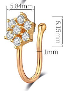 Non-perforated U Nose Clip