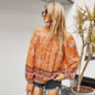 Women's Simple Loose Retro Printed T-Shirt Women