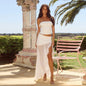 Tube Top Mid-length Dress Set Women