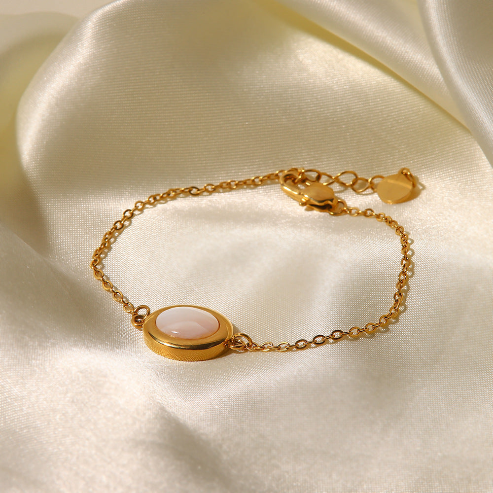 Light Luxury Oval Opal Bracelet Niche Design Women